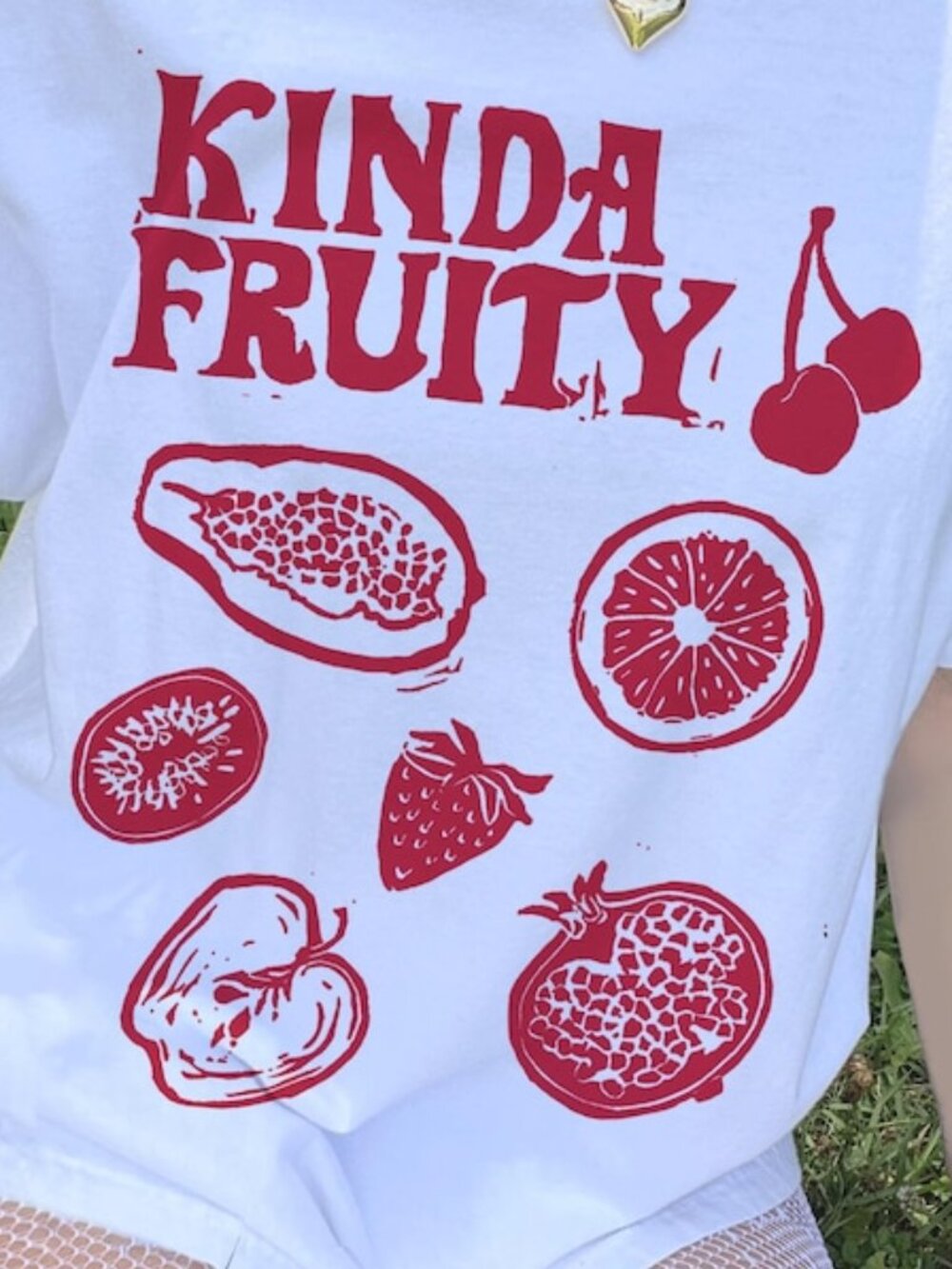 Kinda Fruity Y2K Shirt, Subtle Way Shirt 90s LGBTQ Pride Month Tee - Picture 2 of 3